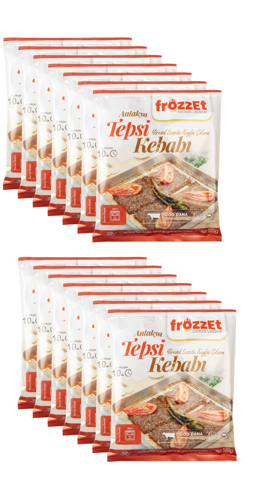 Tepsi Kebabı Toplu Paket 14 Adet